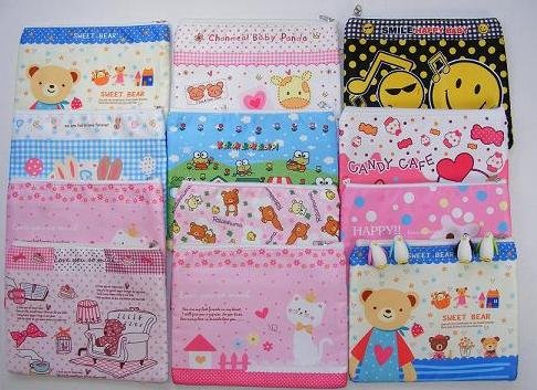 Mystery Pack - Large Japanese Zipper Bag and 10 Erasers Set (Designs Vary) images