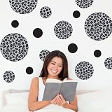 Black Leopard Print Dots Large Wall Decals Repositionable