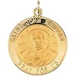 14K Yellow Gold St. John Newmann Medal - 22.00mm