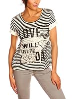 STRADA Camiseta Manga Corta Rose (Negro)