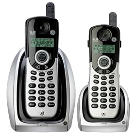 Click here to buy GE Cordless 5.8 GHz Analog 25841GE3 Phone with 2 Handsets and Call Waiting Caller ID by General Electric.