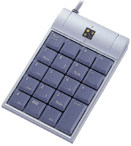 ELECOM TK-LU2BHSV ���i���X2�|�[�gHUB�tUSB�e���L�[�{�[�h(�V���o�[)