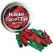 Cavallini Can O'Clips for the Holidays - Red and Green Clothespins, Three