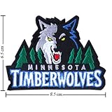 Minnesota Timberwolves Logo Embroidered Iron on Patches Free Shipping From Thailand