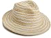 Echo Design Women’s Straw Contrast Stripe Fedora