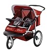 InStep Safari Swivel Double Jogging Stroller (Red/Black)