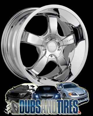 Touren TR6 (Series 3160) Chrome - 17 x 8 Inch Wheel