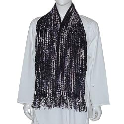 Mens Scarf Rayon Accessory Jacquard Design Muffler 9 x 64 inches (wsmf031)