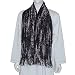 Mens Scarf Rayon Accessory Jacquard Design Muffler 9 x 64 inches (wsmf031)