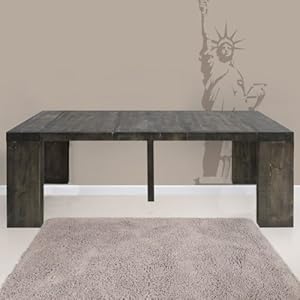 Table Console Extensible NATURA En Bois Massif 4 Allonges de 50 &agrave; 250