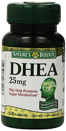 Nature's Bounty DHEA 25mg, 100 Tablets (Pack of 2)
