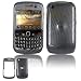 Carbon Fiber Design Snap-On Cover Hard Case Cell Phone Protector for BlackBerry Curve 8520 Gemini