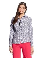 Peperuna Camisa Mujer (Morado / Blanco)