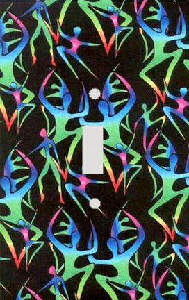Aerobic Abstract Decorative Switchplate Cover