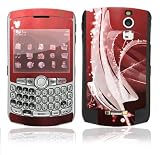 Abstract Feather Design Decal Skin Sticker for BlackBerry Curve 8330 Cell Phone