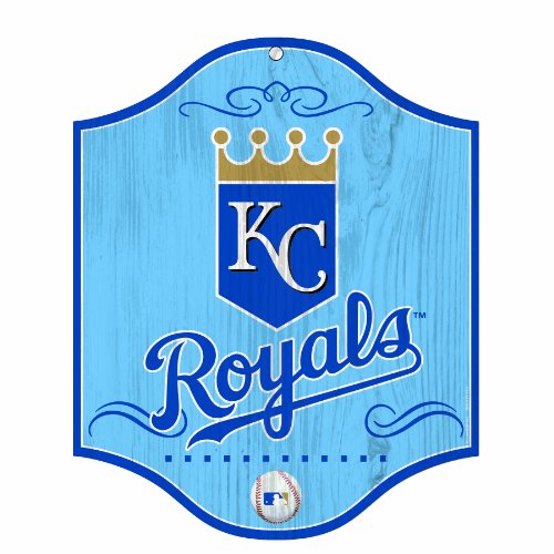 MLB Kansas City Royals 11-by-13 Wood Sign