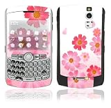 Pink Daisy Design Decal Skin Sticker for BlackBerry Curve 8350i Cell Phone