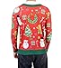 Christmas Cardigan with Bow Long Sleeve Ugly Christmas T-Shirt (X-Large)