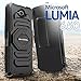 Lumia 650 Case, Evocel [New Generation Series] Belt Clip Holster, Kickstand, & Dual Layer for Microsoft Lumia 650, Black (EVO-NK650-XX01)