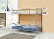 Coaster Modern Contemporary Metal Bunk Bed, Silver, Twin from Coaster Home Furnishings
