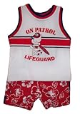 Infant Boys 3pc On Patrol Lifeguard Swim Trunks Short Set, 24M, Red
