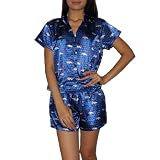 NFL Denver Broncos Womens Gorgeous Pajama / Loungewear Set - Blue (Size: M)