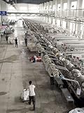 Dyeing Area of the New Wide Textile Factory Photographic Poster Print by Eightfish , 30x40
