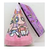 Cartoon Network The Powerpuff Girls Party Cone Hats 8 Count (Blossom, Buttercup & Bubbles)