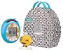 Tamagotchi Tama-Go Handheld Game with Memetchi Figure and TamaTown Carrying Case - Blue