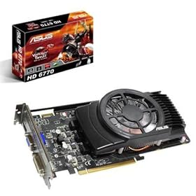 Asus AMD Radeon HD 6770 Graphics Card (1GB, GDDR5, PCI-Express, DirectX 11)