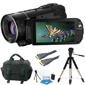 Canon VIXIA HF S21 HFS21 HF-S21 Dual Flash Memory Camcorder + Deluxe Accessory Kit