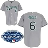 Florida Marlins Authentic Dan Uggla Road Jersey w/2008 All-Star Patch