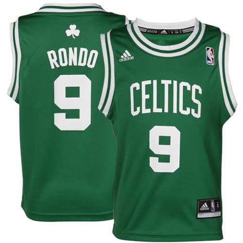 adidas Rajon Rondo Boston Celtics Toddler Revolution 30 Replica Jersey - Kelly Green (3T)