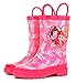 Disney Kids Girls' Princess Character Printed Waterproof Easy-On Rubber Rain Boots (Toddler/Little Kids)