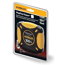 Komelon 7100 MagGrip Gripper 100-Foot Measuring Tape with Magnetic End