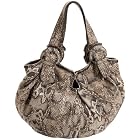 SONDRA ROBERTS NEW YORK Snake-Print Small Shopper