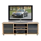 Wood Technology Hardwood 66" TV Cabinet in Oak