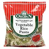 OrgraN Vegetable Rice Pasta, Spirals, 8.8-Ounce Packages (Pack of 9)