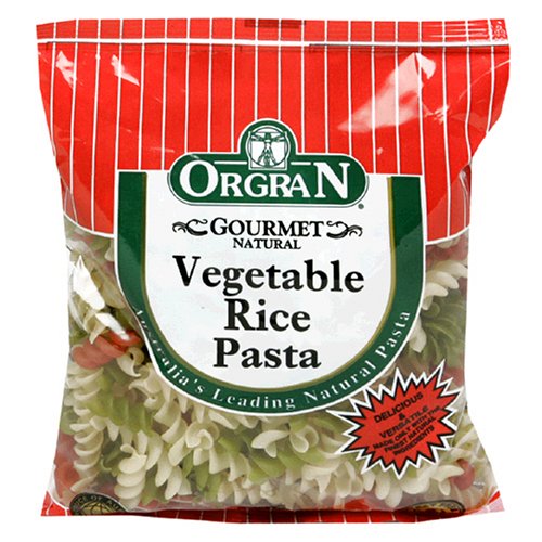 OrgraN Vegetable Rice Pasta, Spirals, 8.8-Ounce Packages (Pack of 9)