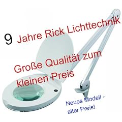 Kaltlicht Lupenleuchte 22W RT-201 mit 125mm Glaslinse 5-Dioptrien wei�