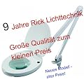Kaltlicht Lupenleuchte 22W RT-201 mit 125mm Glaslinse 5-Dioptrien wei�