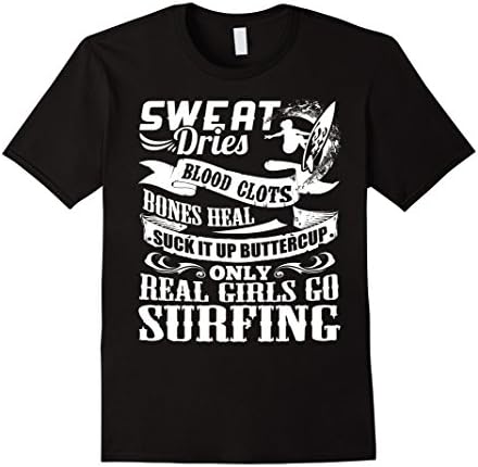 Kanu surf Suck it up buttercup real girls go Surfing (ver 3) - Male Small - Black