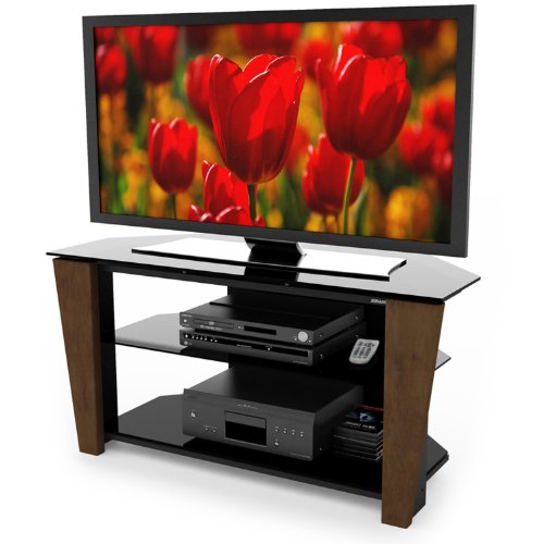 Sonax ML-2489 Milan 48-Inch TV Stand with Solid Wood Face