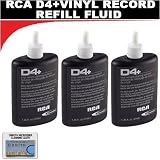 THREE BOTTLES - RCA Discwasher #RD-1046 1.25 oz. D4+ Vinyl Record Cleaning Fluid Refills