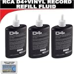 THREE BOTTLES - RCA Discwasher #RD-1046 1.25 oz. D4+ Vinyl Record Cleaning Fluid Refills