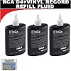 THREE BOTTLES - RCA Discwasher #RD-1046 1.25 oz. D4+ Vinyl Record Cleaning Fluid Refills