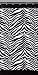 Creative Bath Products Inc. S1050BW Zebra Shower Curtain, Black