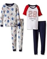 Carter's Little Boys' 4 Piece Sports Tee PJ Set (Toddler/Kid)