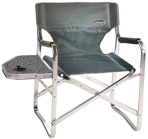 Coleman Portable Deck Chair with Table (Charcoal)