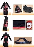 Naruto Itachi Uchiha Deluxe Cosplay Costume BK size L Great X'MAS Christmas Gift